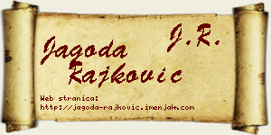 Jagoda Rajković vizit kartica